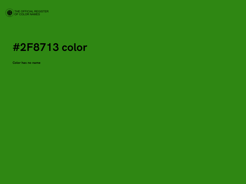 #2F8713 color image