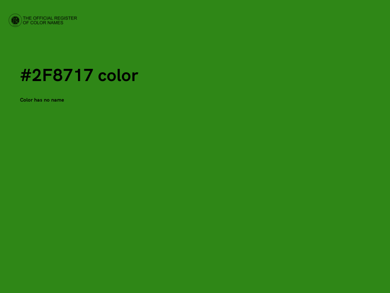 #2F8717 color image