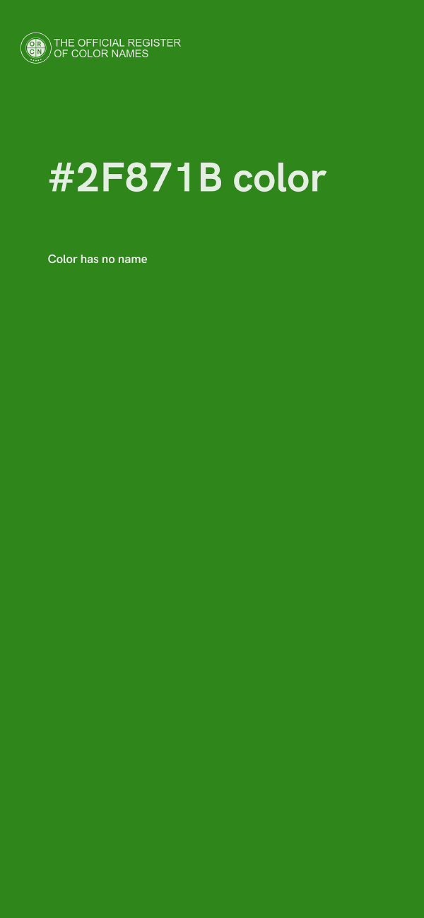 #2F871B color image