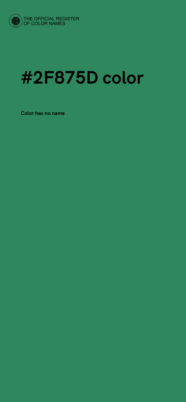 #2F875D color image