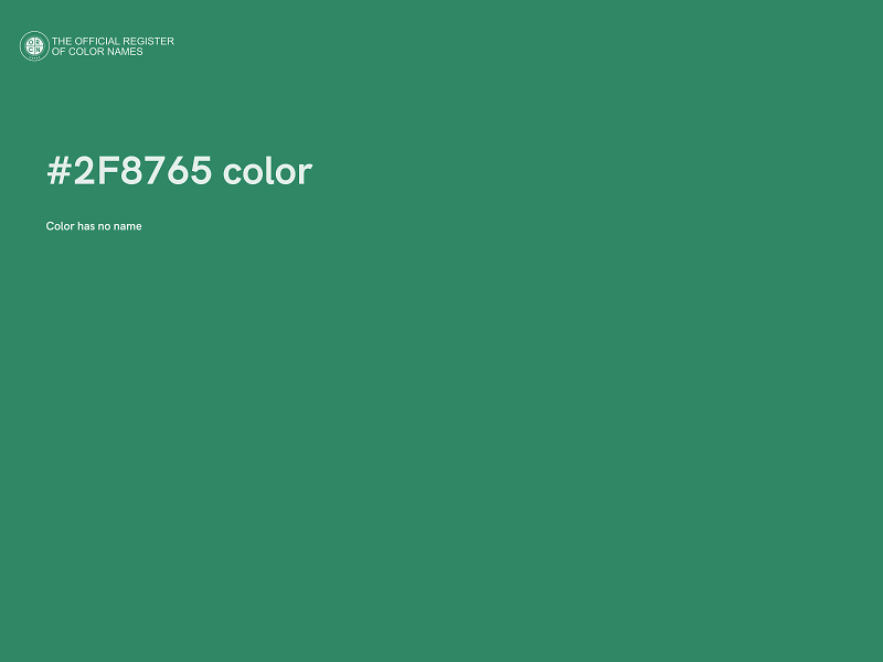 #2F8765 color image