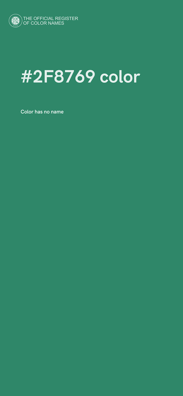 #2F8769 color image