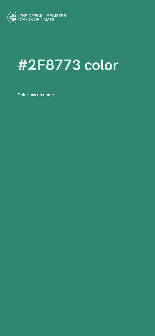 #2F8773 color image