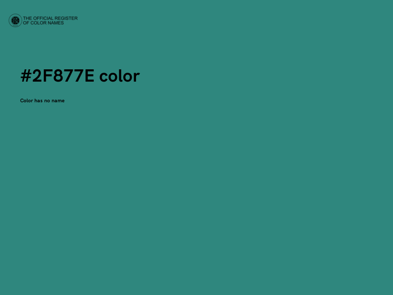 #2F877E color image