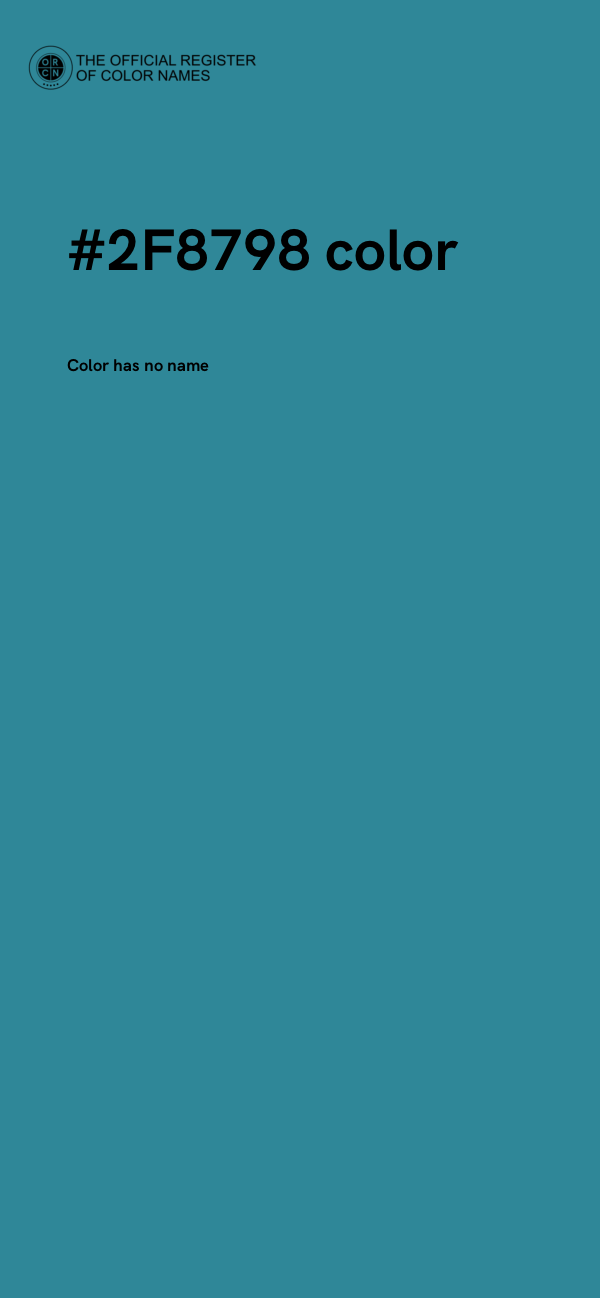 #2F8798 color image