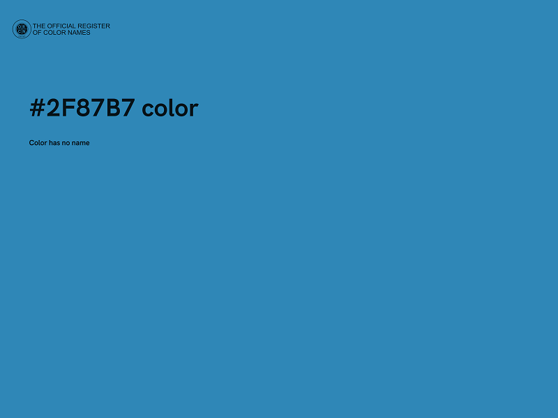 #2F87B7 color image