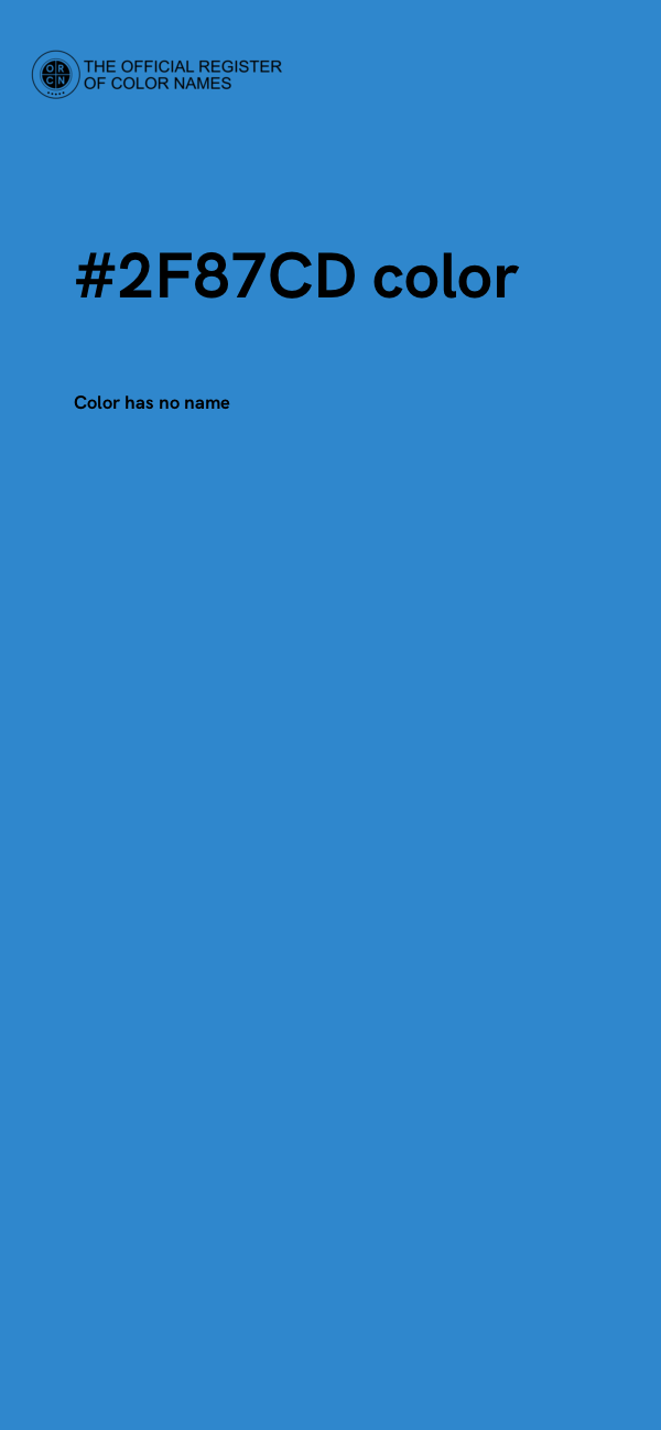 #2F87CD color image