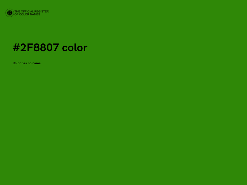#2F8807 color image