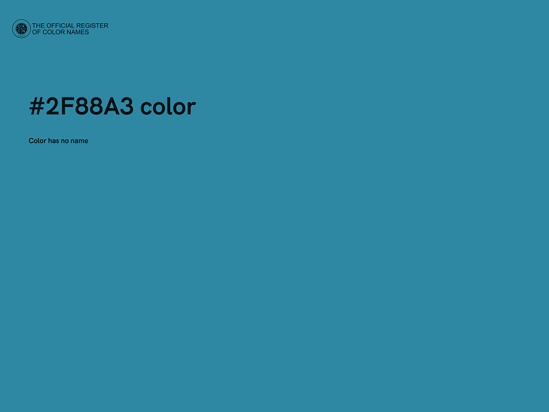 #2F88A3 color image