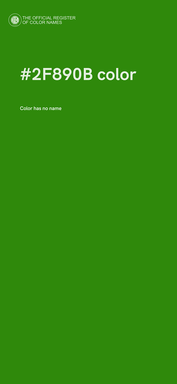 #2F890B color image