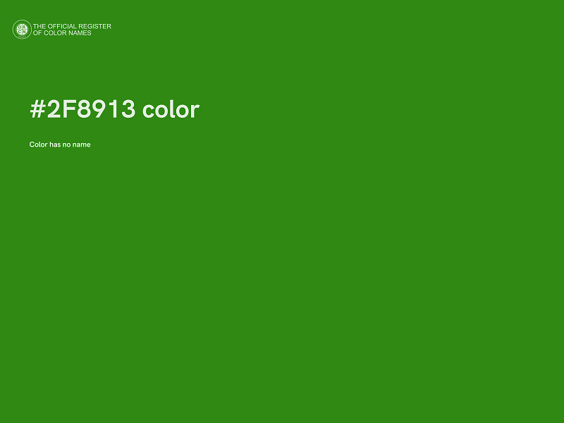 #2F8913 color image