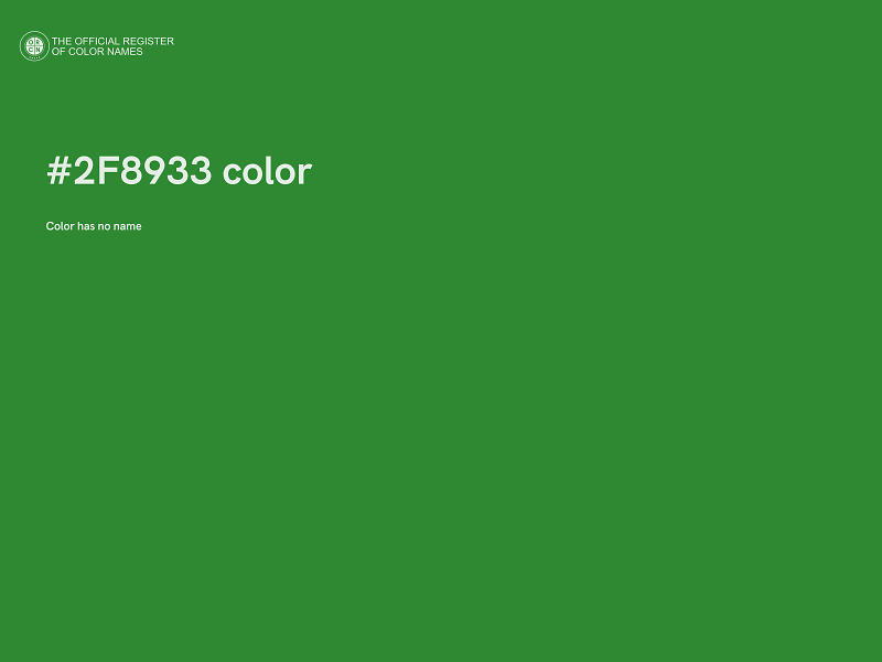 #2F8933 color image