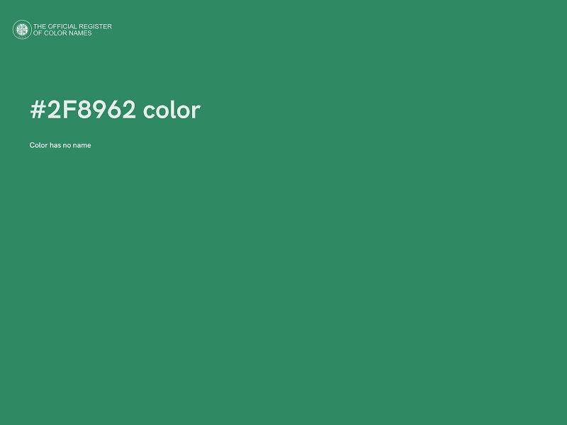 #2F8962 color image
