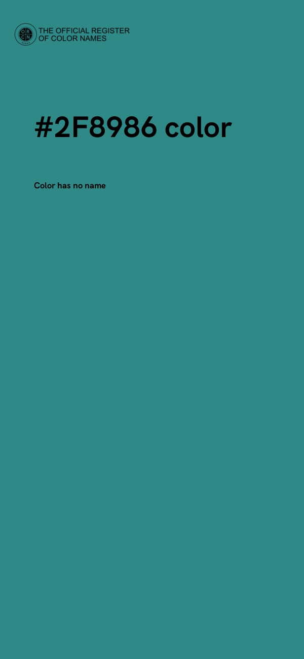 #2F8986 color image