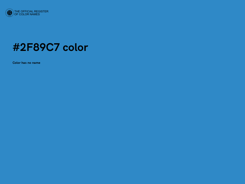 #2F89C7 color image