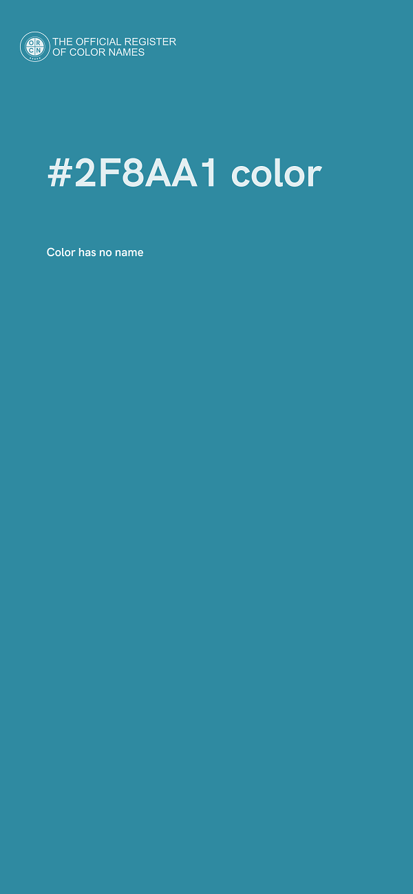#2F8AA1 color image