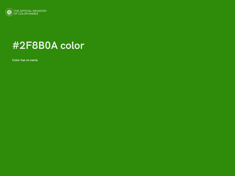 #2F8B0A color image