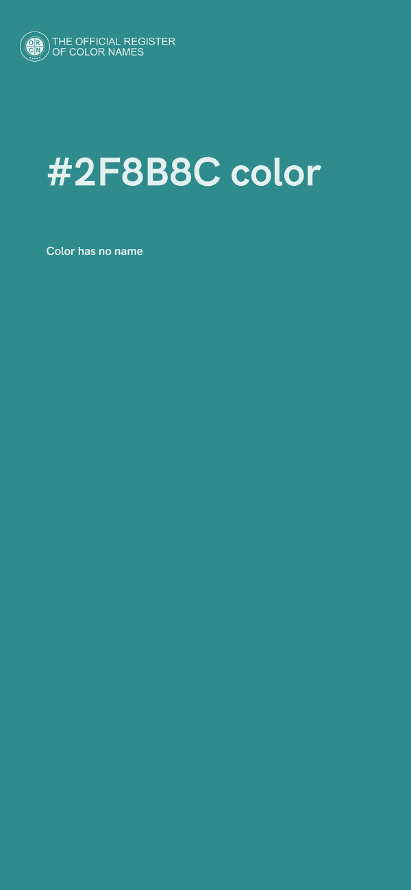 #2F8B8C color image