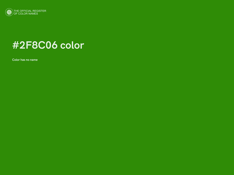 #2F8C06 color image
