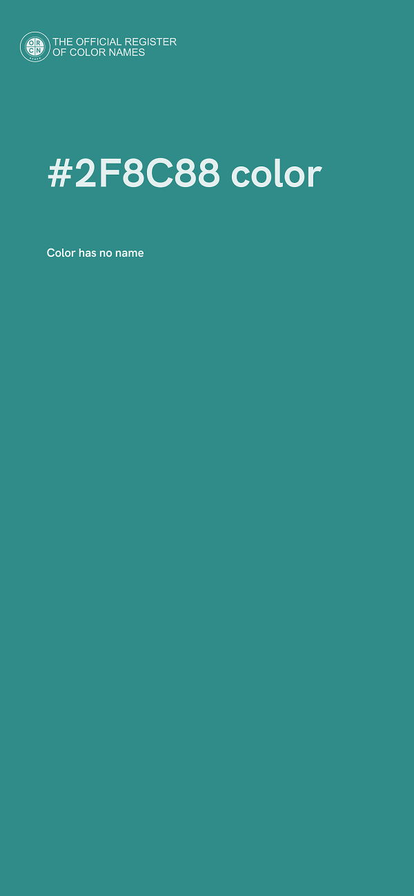 #2F8C88 color image