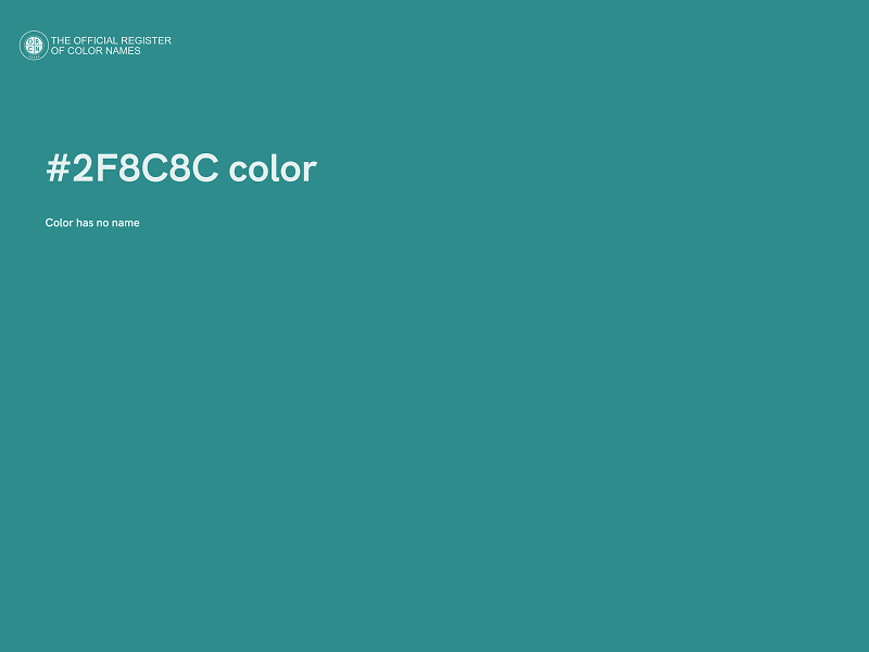 #2F8C8C color image