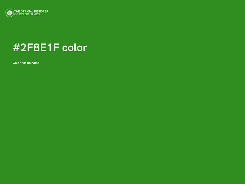 #2F8E1F color image