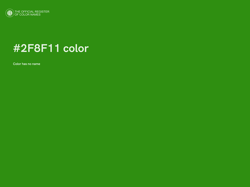 #2F8F11 color image