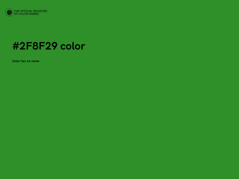 #2F8F29 color image