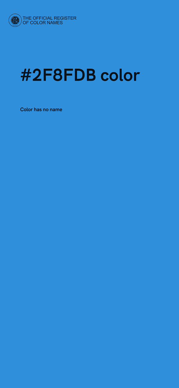 #2F8FDB color image