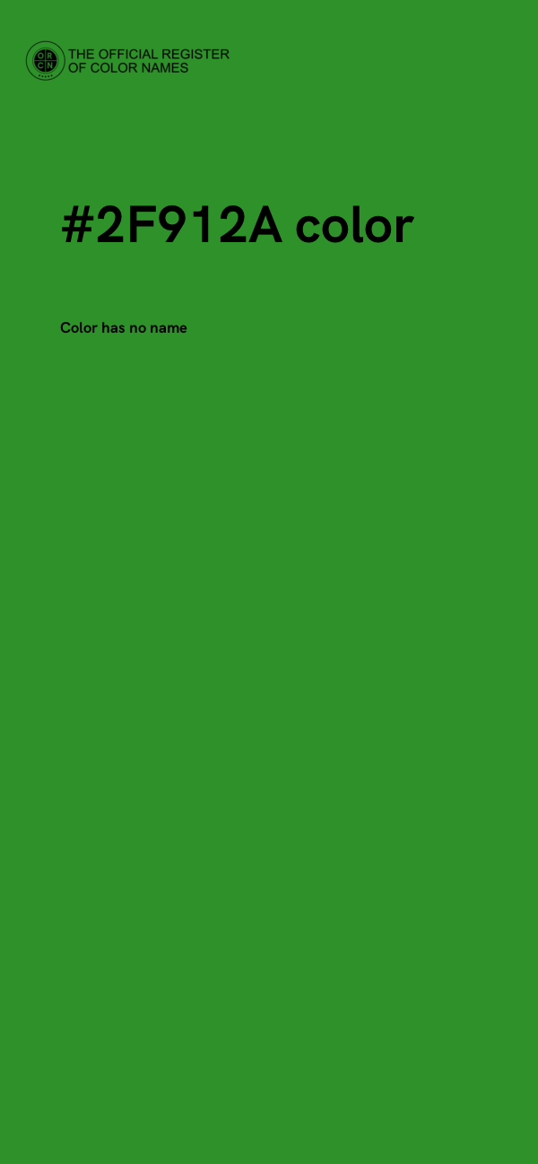 #2F912A color image
