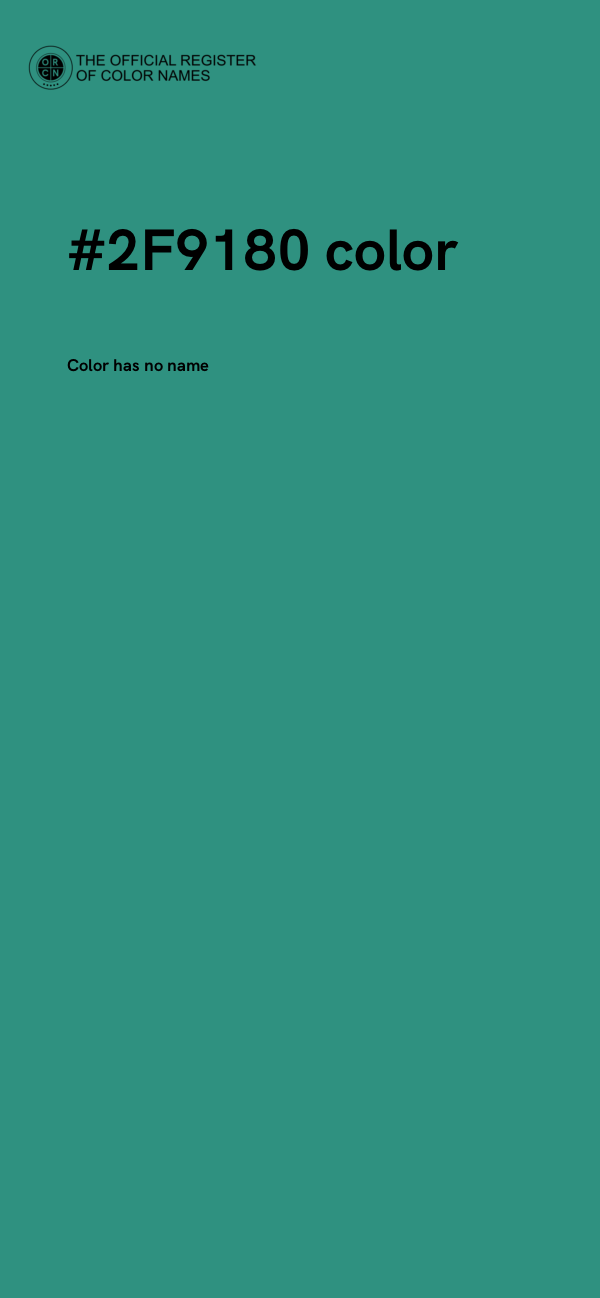 #2F9180 color image