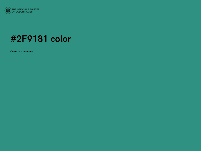 #2F9181 color image