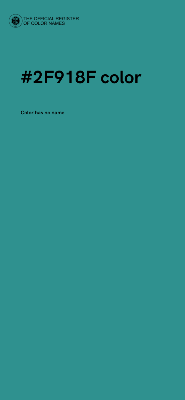 #2F918F color image