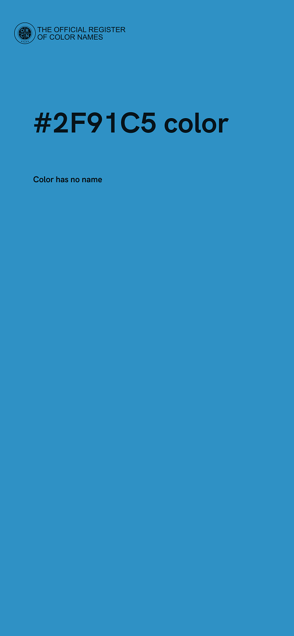 #2F91C5 color image