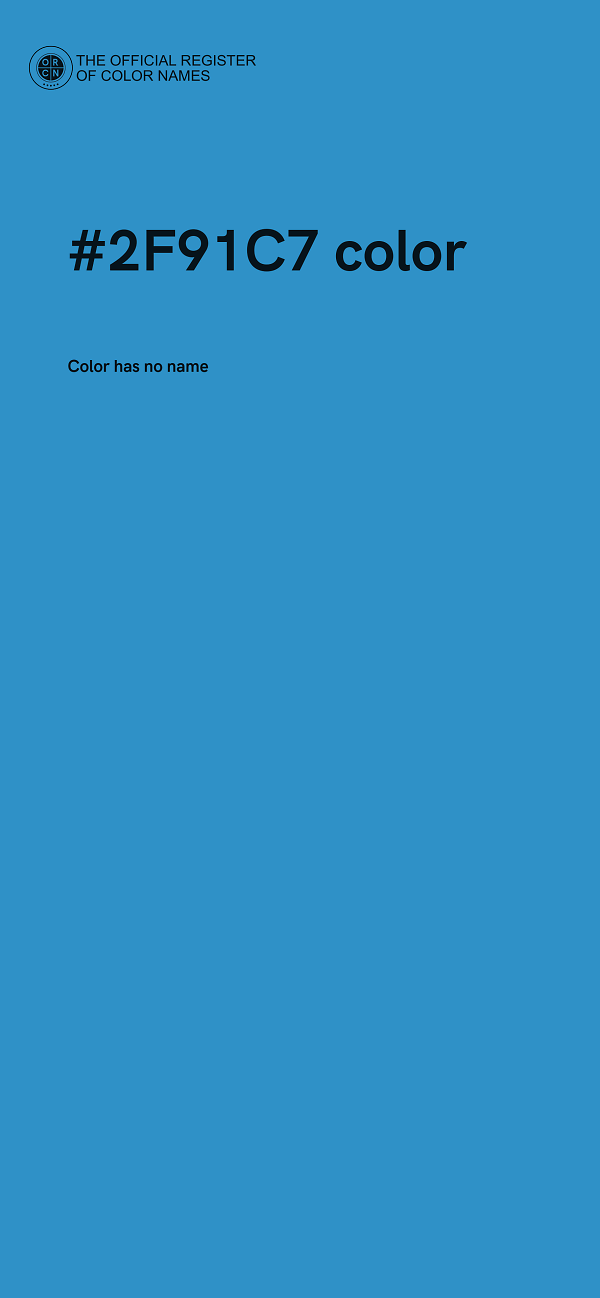 #2F91C7 color image