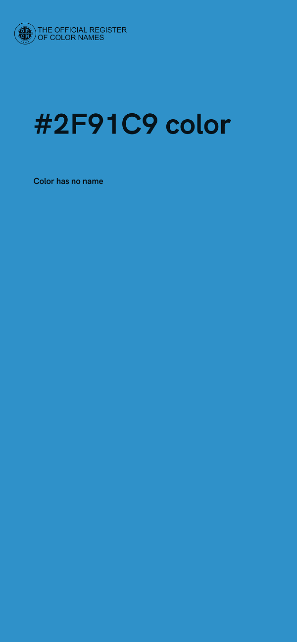 #2F91C9 color image