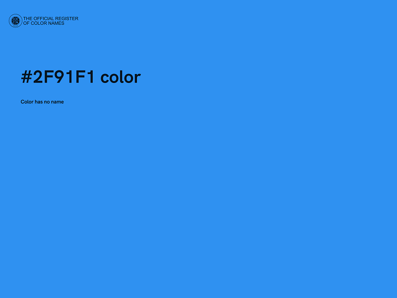 #2F91F1 color image