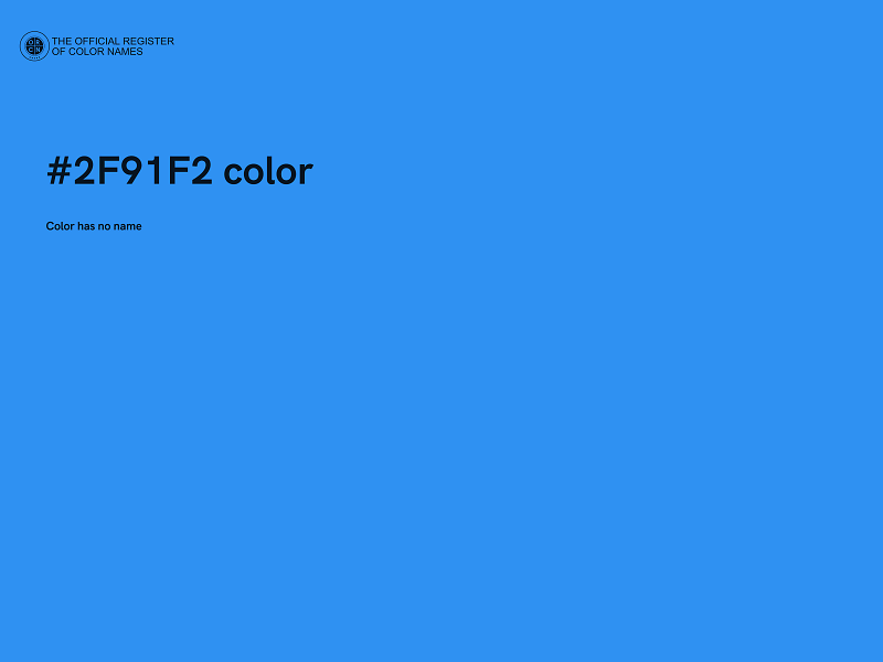 #2F91F2 color image
