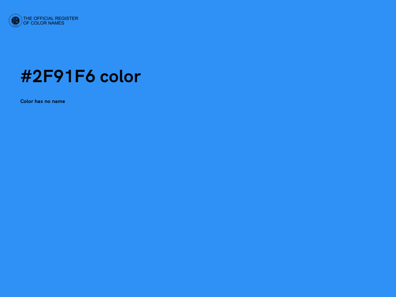 #2F91F6 color image