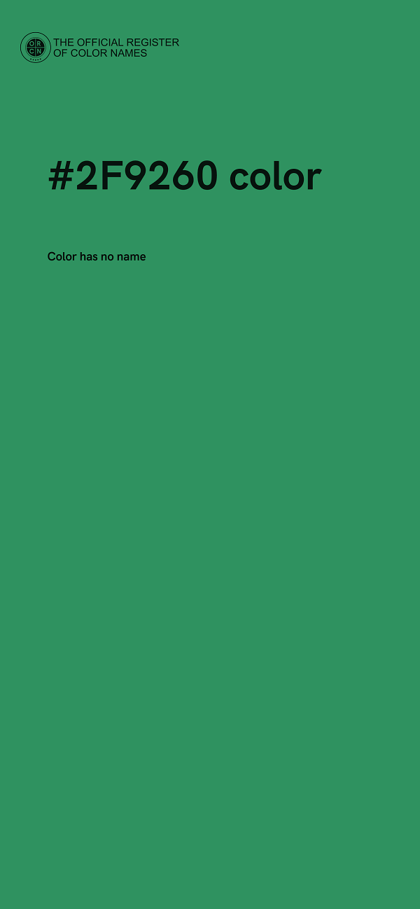 #2F9260 color image