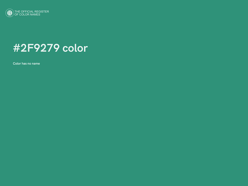 #2F9279 color image