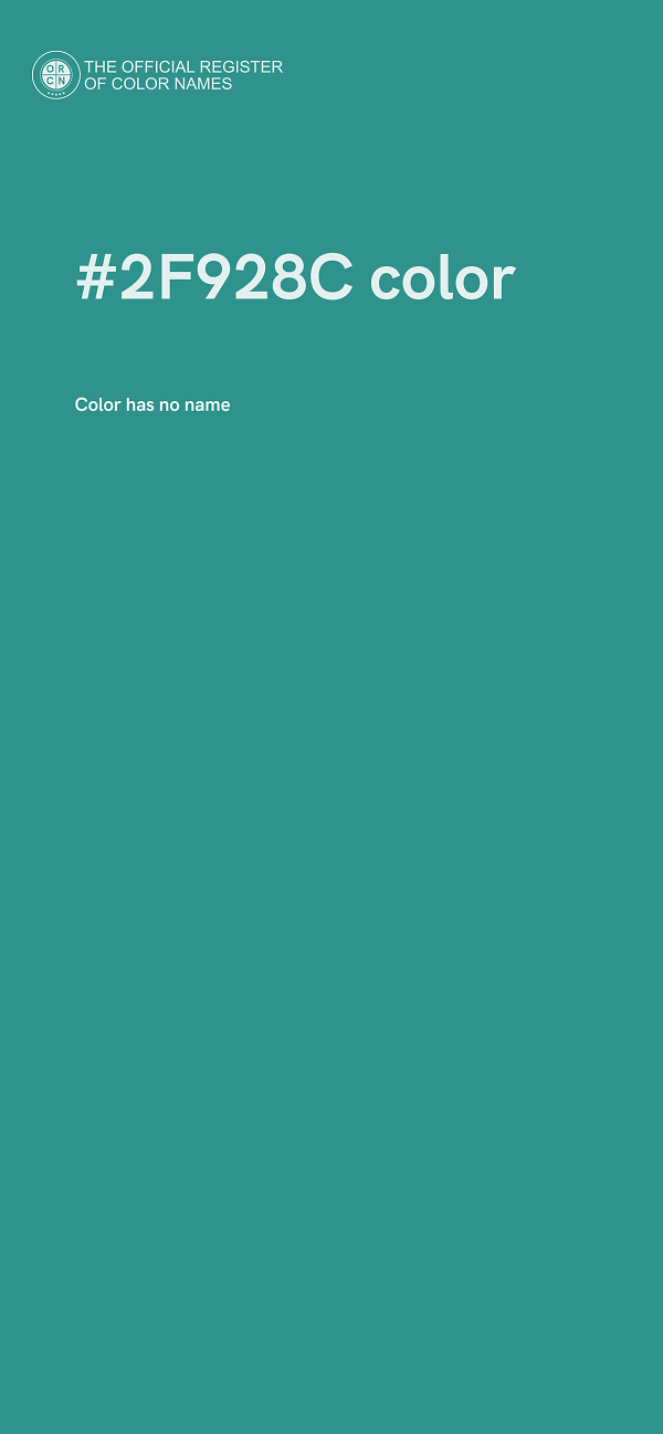 #2F928C color image