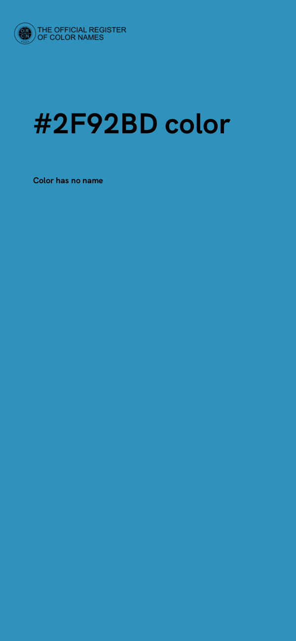 #2F92BD color image
