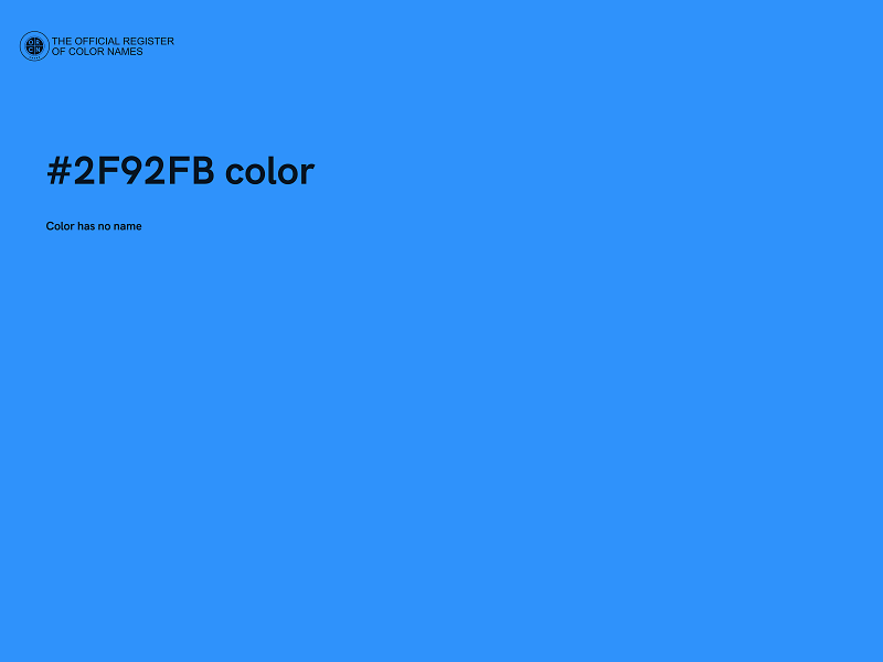 #2F92FB color image