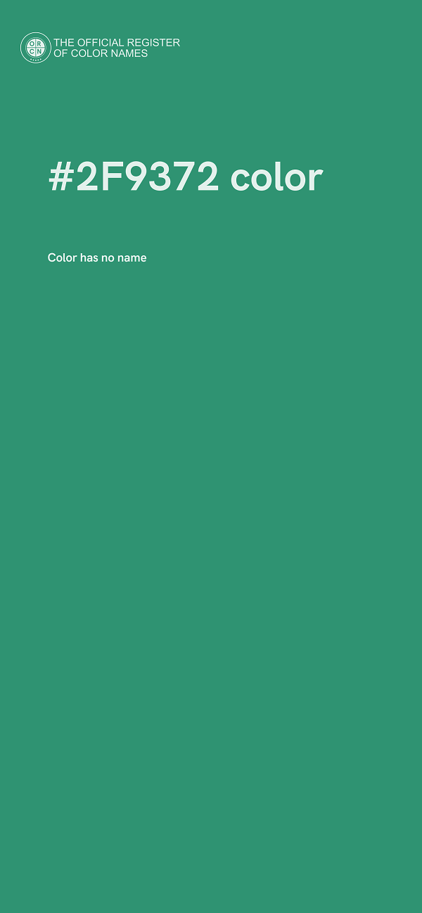 #2F9372 color image