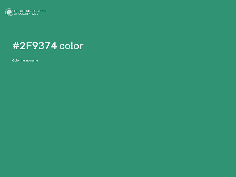 #2F9374 color image