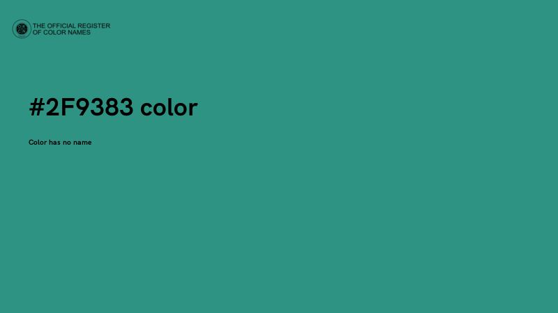 #2F9383 color image