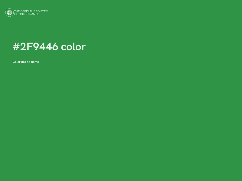 #2F9446 color image