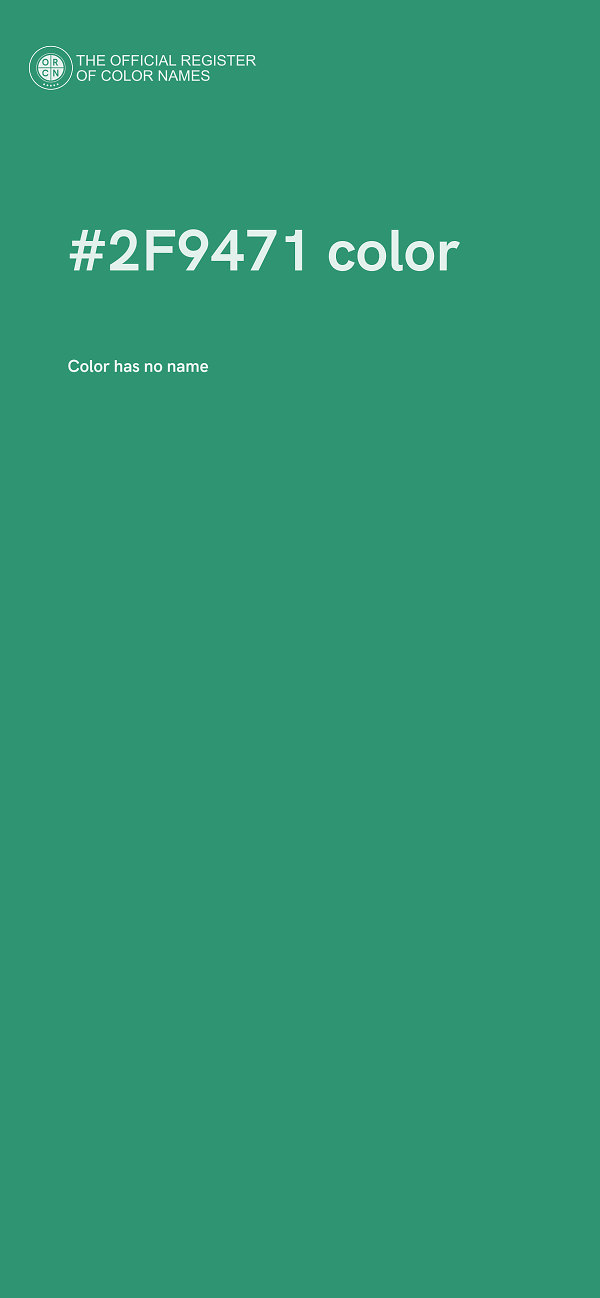 #2F9471 color image