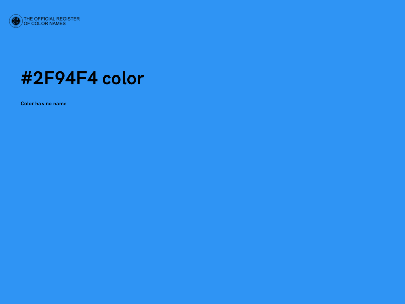 #2F94F4 color image